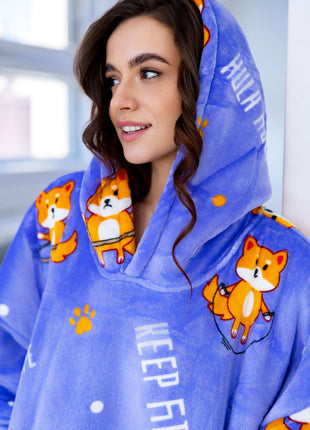 Chien Violet Capuche