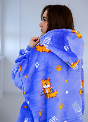 Chien Violet Capuche